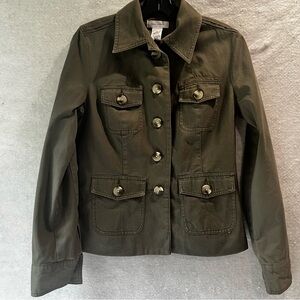Isaac Mizrahi for Target Fully Lined Olive Green Jacket Size Small